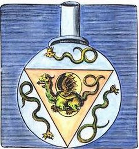 The basic alchemical sequence begins with a male and female sealing the